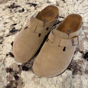 Birkenstock Boston Soft Footbed Suede Clogs